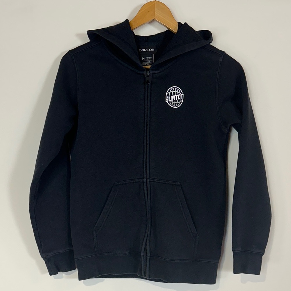 Burton Kids Black Zip Hoodie BONUS T-shirt size M medium